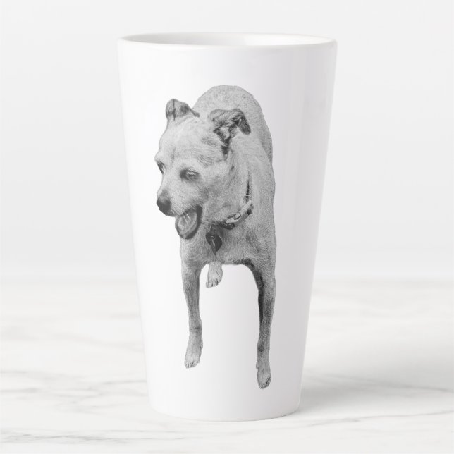 Cozy Yawn for Autumn Nights Latte Mug (Front)