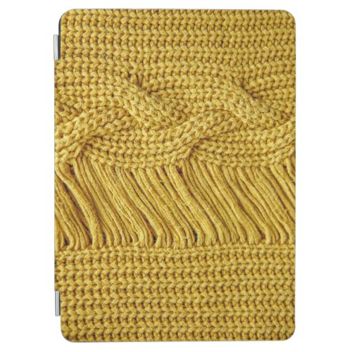 Cozy Yellow Sweater Textured Background iPad Air Cover