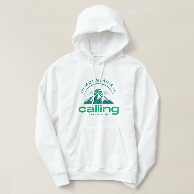 Cozy Youth Hoodie – "The Mountain is Calling" Edit (Design Front)