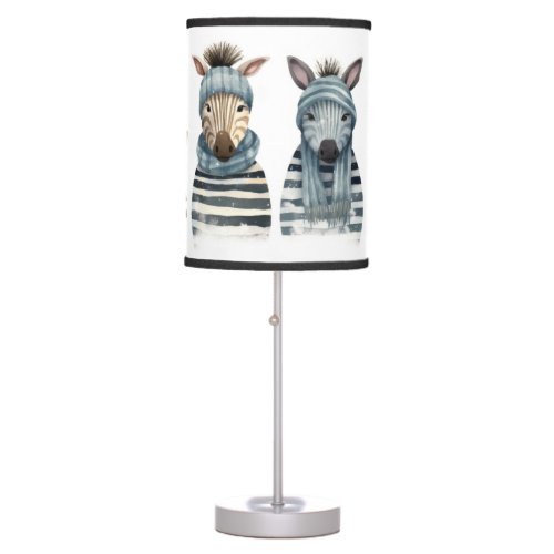 Cozy Zebras Table Lamp