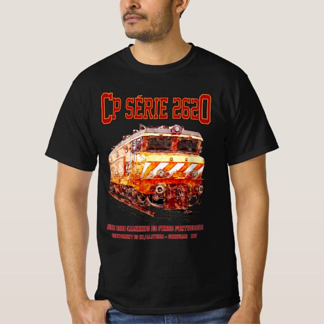 CP Serie 2620 Electric Locomotive. Nez-Casse Loco  T-Shirt (Front)