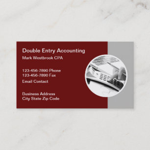 CPA Accountant Accounting Services Business Card