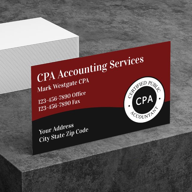 CPA Accountant Business Card (Creator Uploaded)