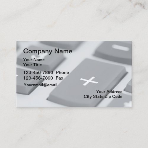 CPA Accountant Business Cards