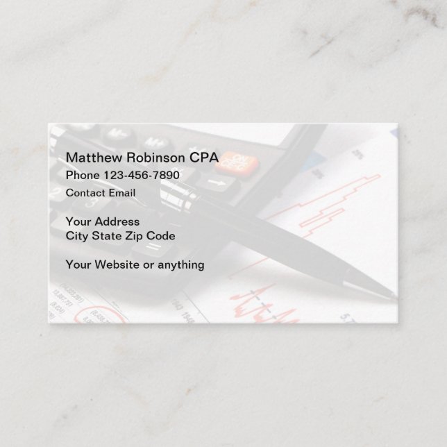 CPA Accountant Business Cards New (Front)