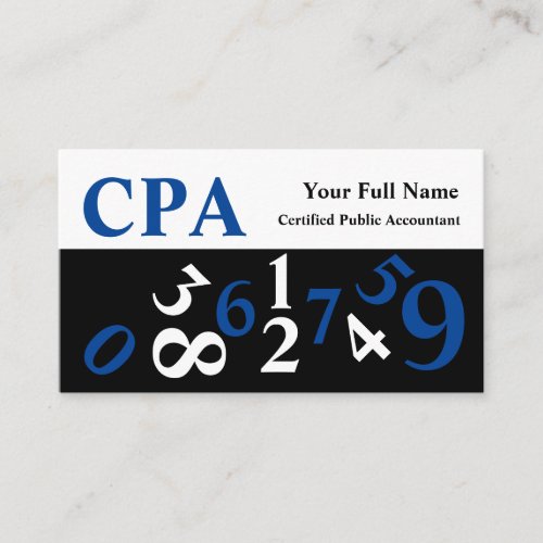 CPA Accountant CPA Business Cards