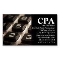CPA Accountant Certified Public Accountants Business Card Magnet