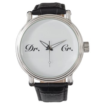 Cpa Accountant Gift  Debit Credit Accounting  Mens Watch by accountingcelebrity at Zazzle
