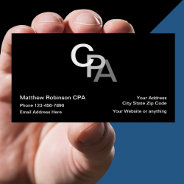 Cpa Accountant Monogram Style Business Card at Zazzle