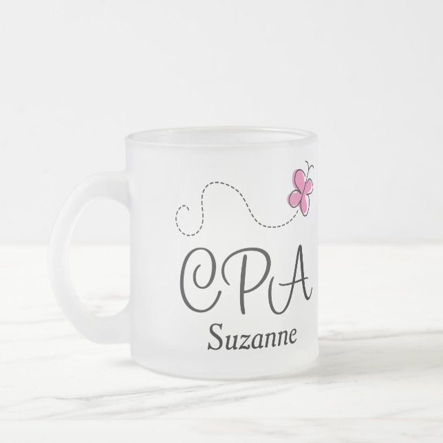 CPA Accountant Personalized Mug Gift For Her (Left)