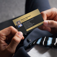 Cpa | Accountant Professional Black | Gold  Busine Business Card at Zazzle