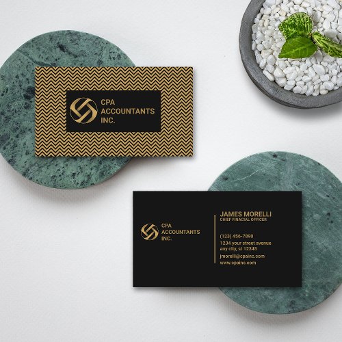 CPA  Accountant Professional Elegant  Business Card