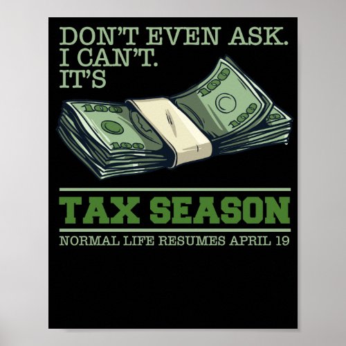 CPA Accountant Tax Season Preparer PicksPlace Poster