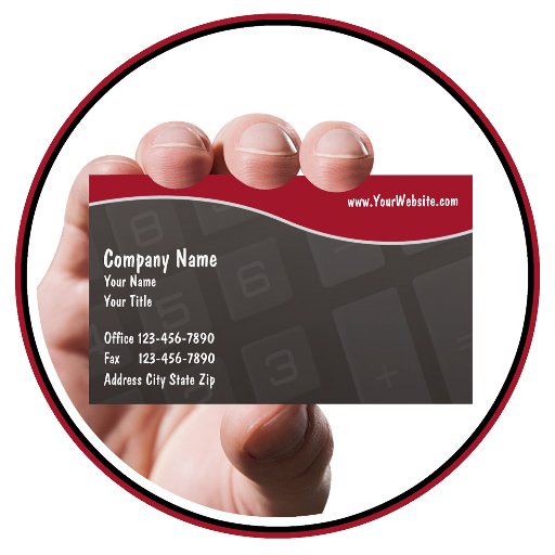 Customizable Accounting Business Cards