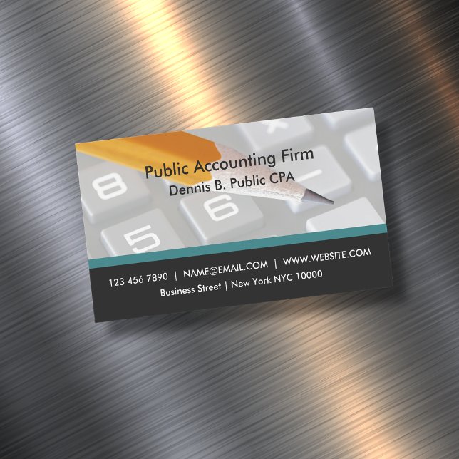 CPA Accounting Magnetic Business Cards Design (Creator Uploaded)