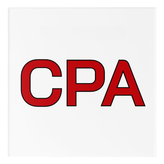 Cpa Acrylic Print (Front)