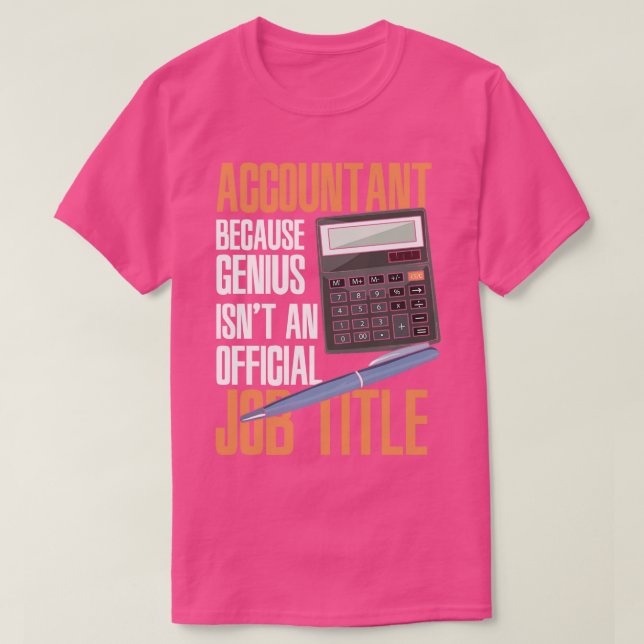 CPA Bookkeeper Public Accountant Accounting Gift  T-Shirt (Design Front)