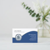 CPA Business Card Dollar Sign Icon (Standing Front)