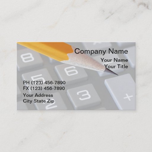 Customizable CPA Business Cards