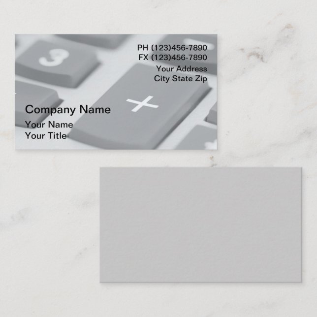 CPA Business Cards (Front/Back)