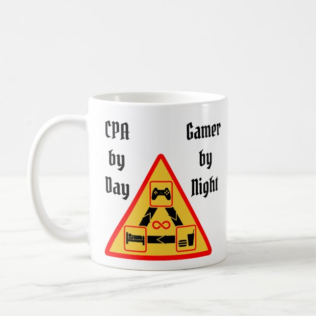 CPA by Day, Gamer by Night Coffee Mug (Left)