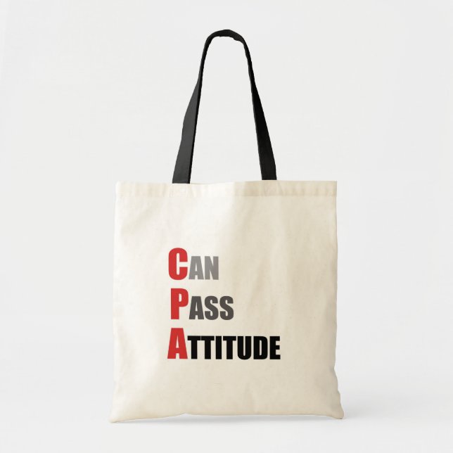 CPA: Can Pass Attitude Tote Bag (Front)