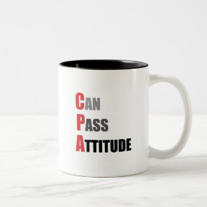 CPA: Can Pass Attitude Two-Tone Coffee Mug