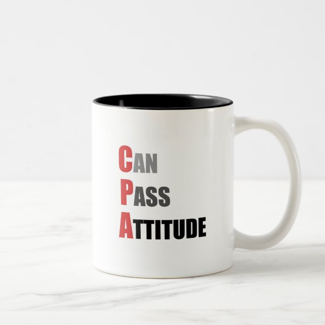 CPA: Can Pass Attitude Two-Tone Coffee Mug (Right)