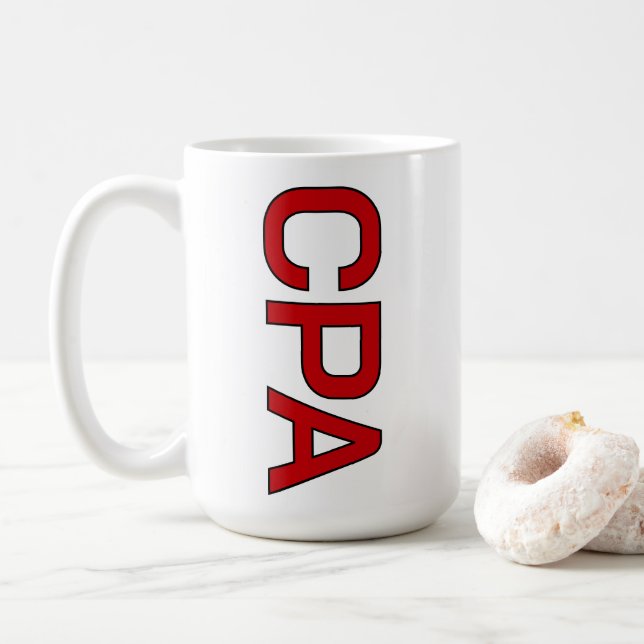 Cpa Coffee Mug (With Donut)