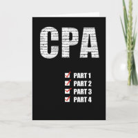 CPA Congratulations Passing All 4 Parts Black