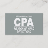 CPA custom business cards