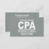 CPA custom business cards (Front/Back)