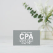 CPA custom business cards (Standing Front)