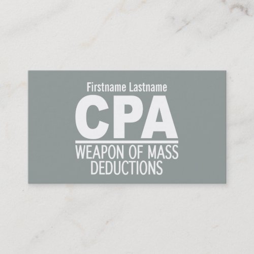 CPA custom business cards