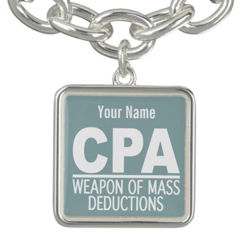 CPA custom color bracelet  charm