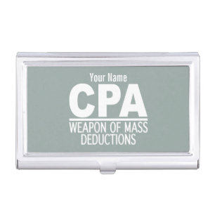 CPA custom color business card holder