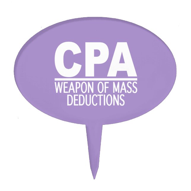 CPA custom color cake toppers (Front)