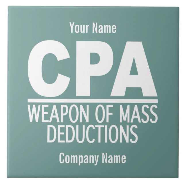 CPA custom color ceramic tile (Front)
