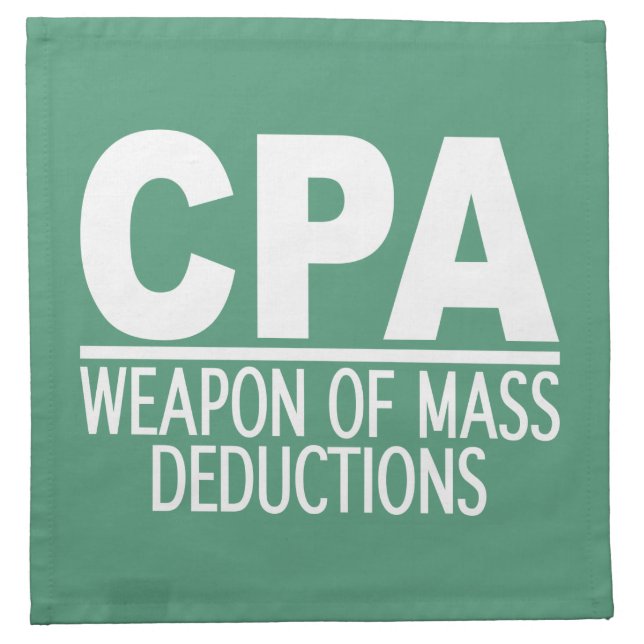 CPA custom color cloth napkins (Front)