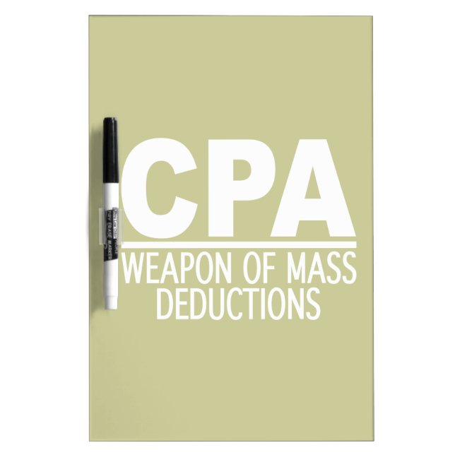 CPA custom color message board (Front)