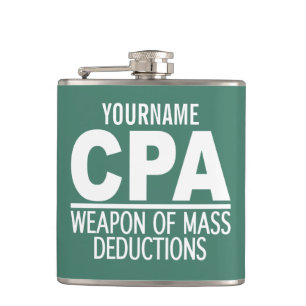 CPA custom color & monogram flask
