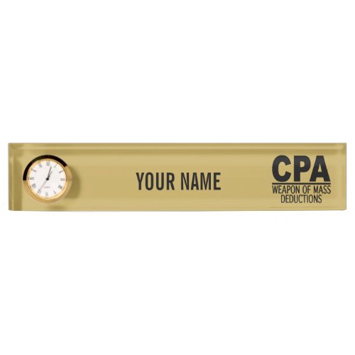 CPA custom color name plate
