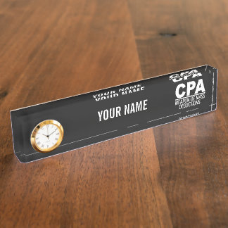CPA custom color name plate
