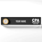 CPA custom color name plate