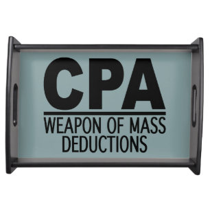 CPA custom color serving tray