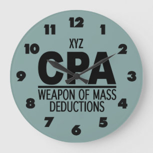 CPA custom color wall clock