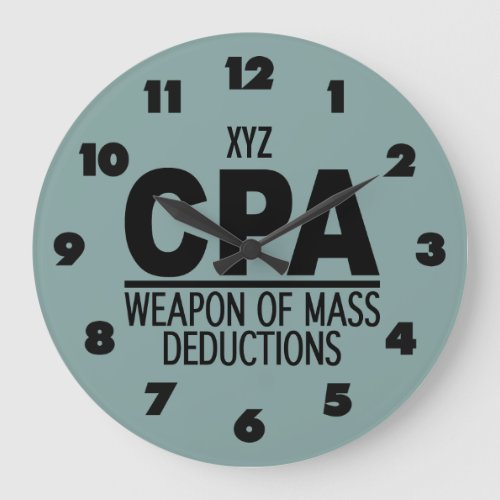 CPA custom color wall clock