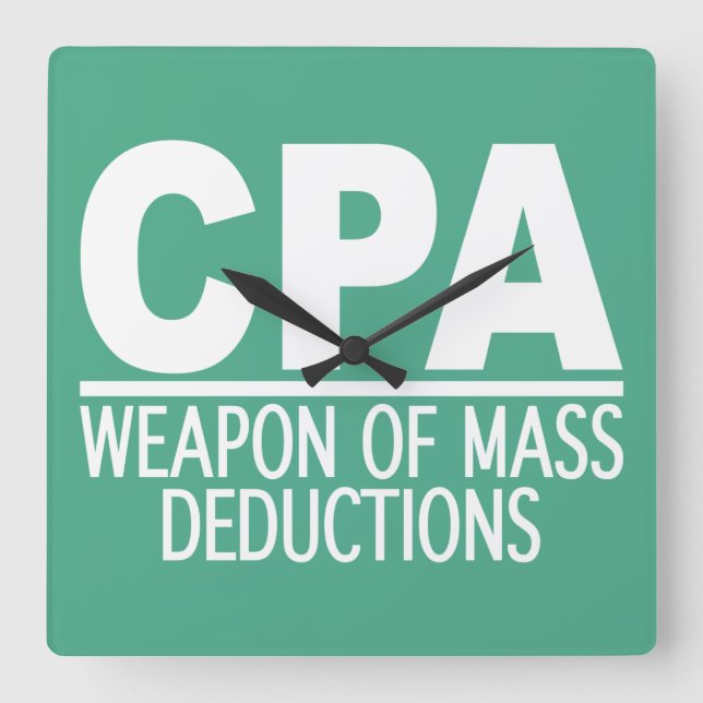 CPA custom color wall clock (Front)