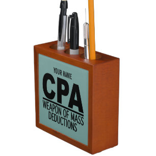 CPA custom colour desk organiser