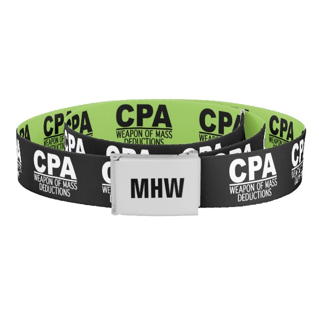 CPA custom monogram & color belt (Coil)